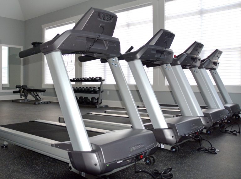 State-of-the-art treadmills and fitness equipment at Creekstone gym