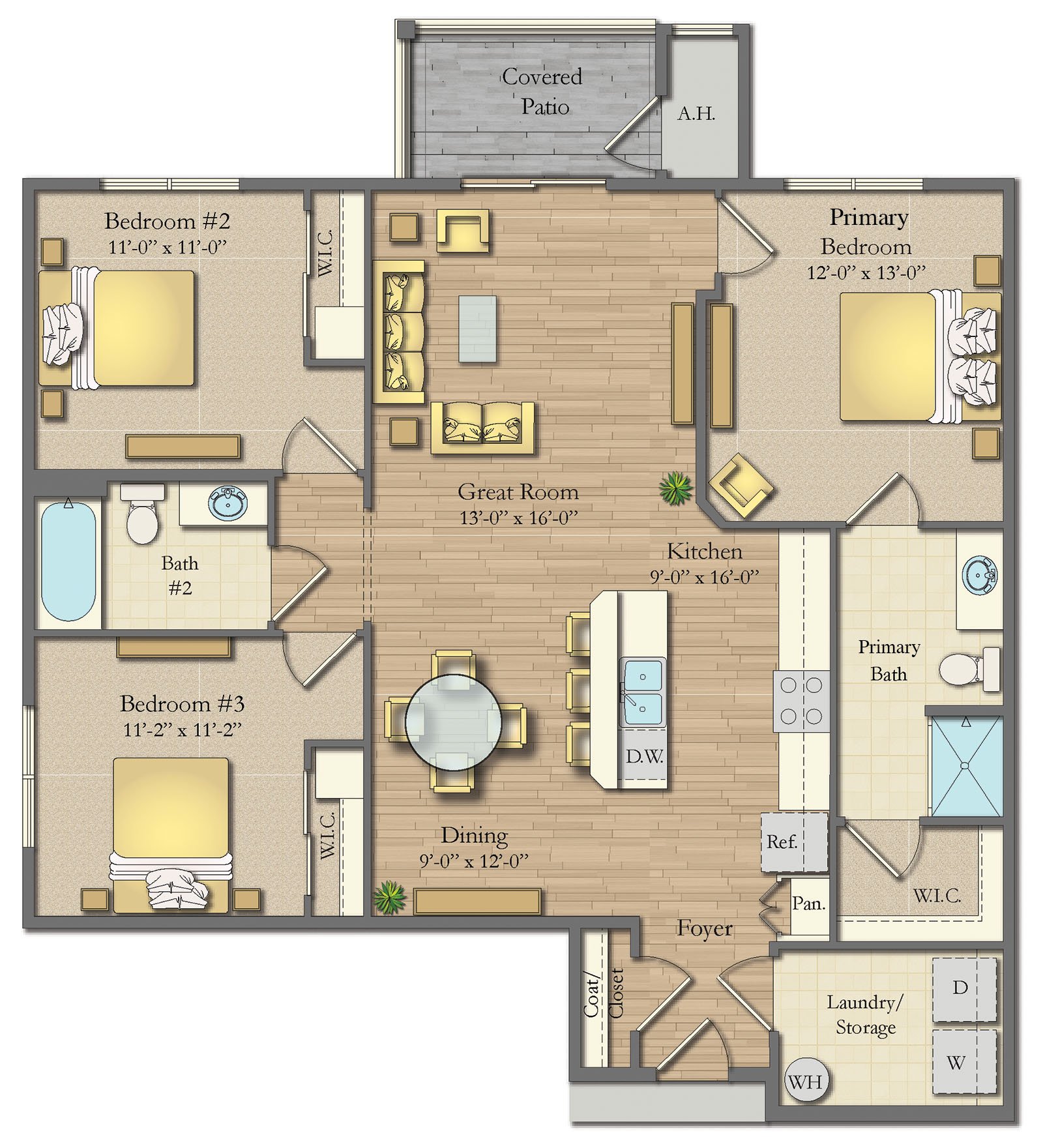 Crrekstone three-bedrooms apartment for rent Fairport NY