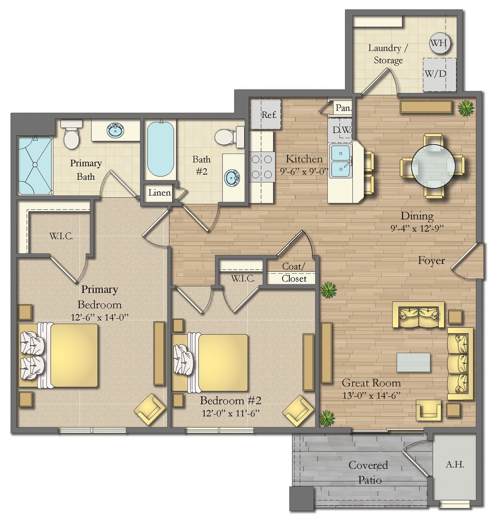 Creekstone two-bedroom apartment for rent Fairport NY