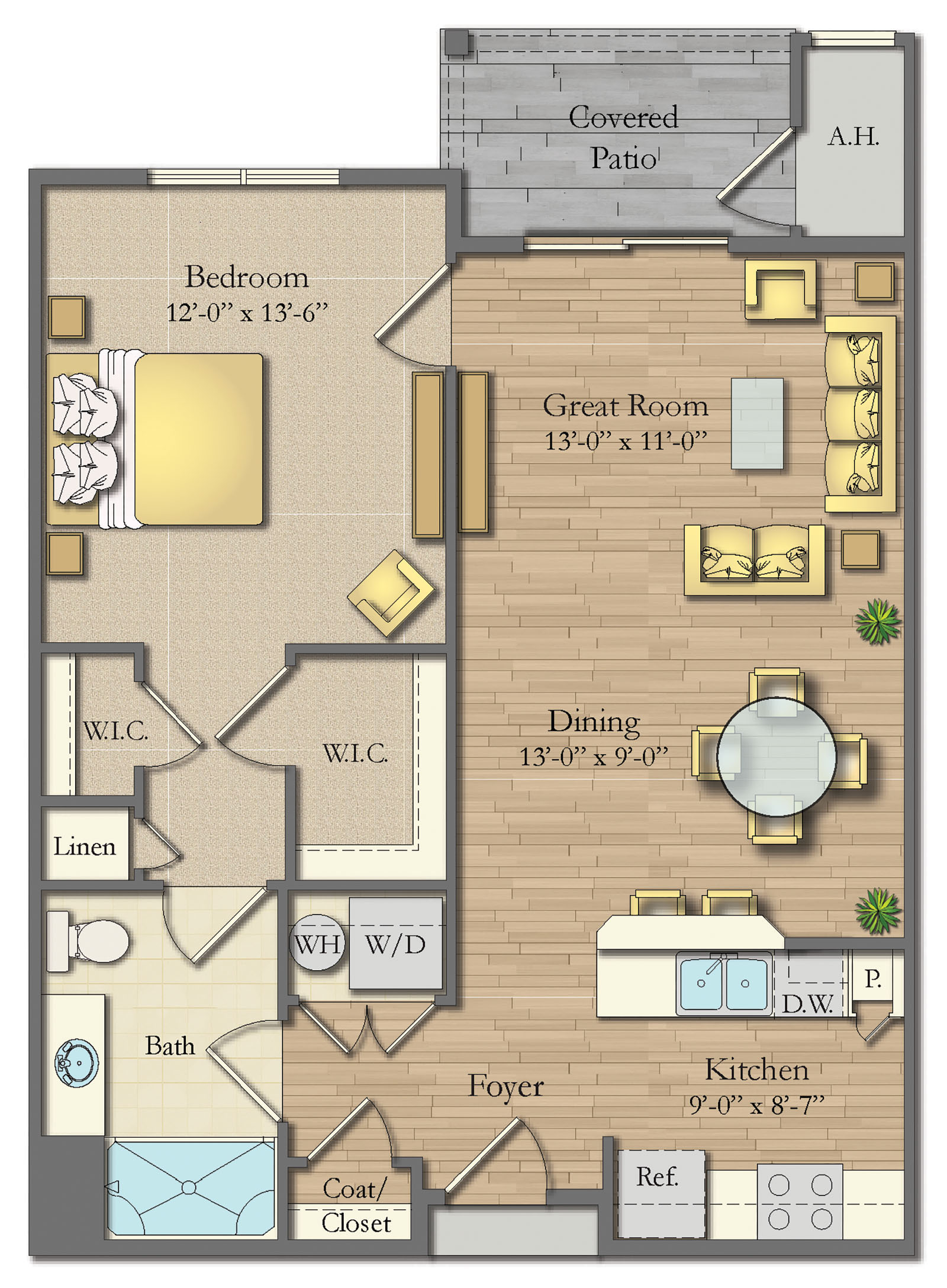 Creekstone one-bedroom apartment for rent Fairport NY